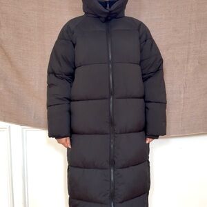 zara long anorak puffer